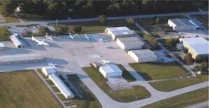 Aerial photo of Neil Armstrong Airport